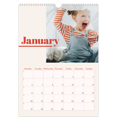 A3 photo calendars — 90s nostalgia [January]