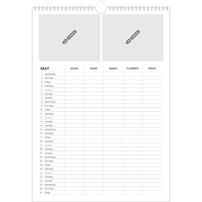 A3 Family Planner — Design your own planner - Family of 5 [cover]