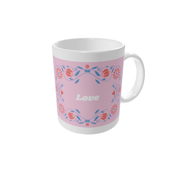 Personalised mugs — Flower stencils