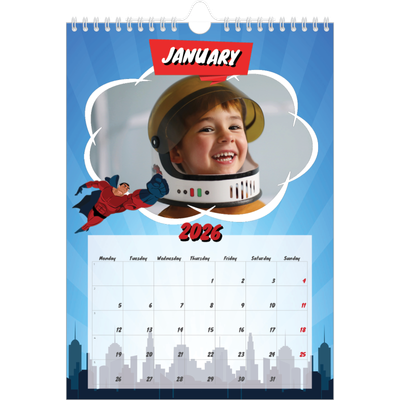A4 Photo Calendar — Comic book [January]