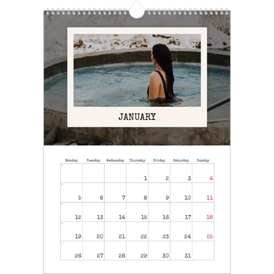 A3 photo calendars — The portrait edit [January]