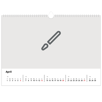 A3 Photo Calendar — Design your own calendar [April]