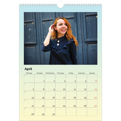 A3 photo calendars — Playful Pastel [April]
