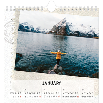 Square Photo Calendar — Parts unknown