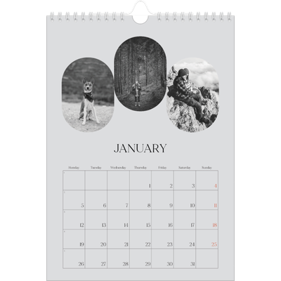 A4 Photo Calendar — Open road [January]