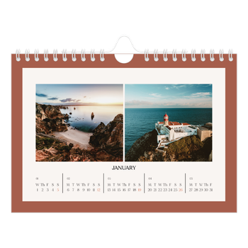 A5 Landscape Photo Calendar — Classic colours