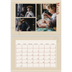 A4 Double Photo Calendar — Asymmetrical text [March]