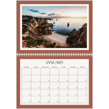A4 Double Photo Calendar — Classic colours