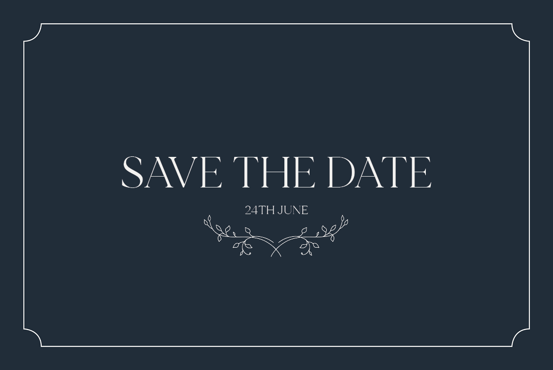 Save the date — Destination elegance