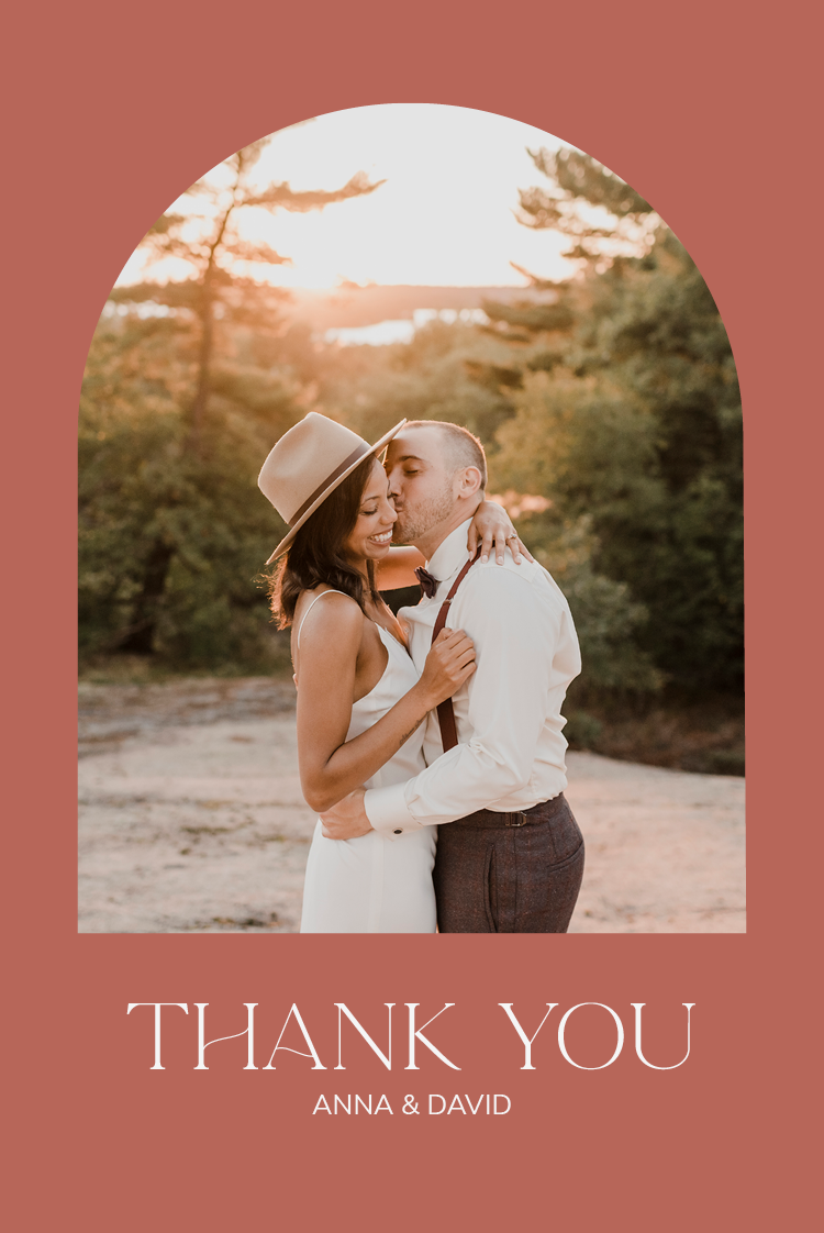 Thank you cards — Just peachy