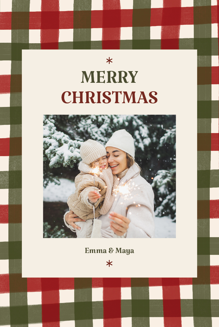 Cards — Christmas patchwork