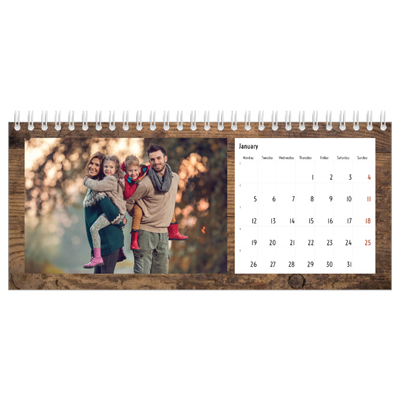 Desk calendars — Wood [January]