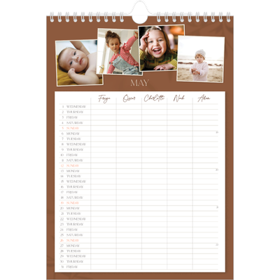 A4 Family Planner — Down to earth Planner - Family of 5 [cover]