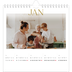 Square calendars  — Big gold text [January]