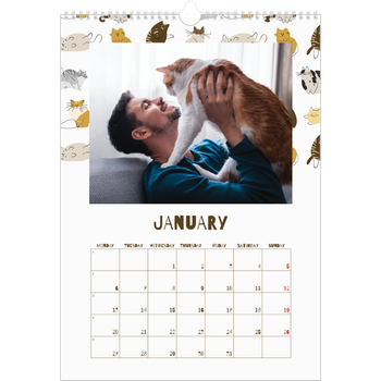 A3 Photo Calendar — Playful kitten