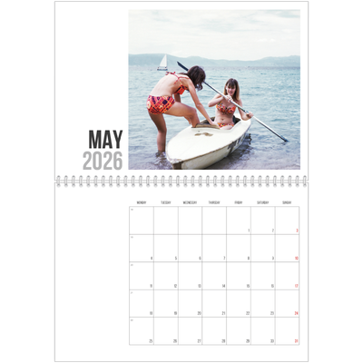 A4 Double Photo Calendar — Abbreviated text [cover]