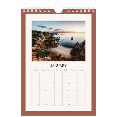 A5 Photo Calendar — Classic colours [January]