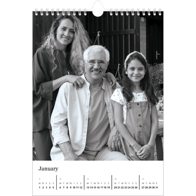 A4 Photo Calendar — Focus [January]