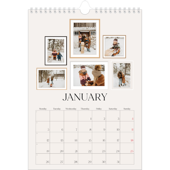 A4 Photo Calendar — Wall photo gallery