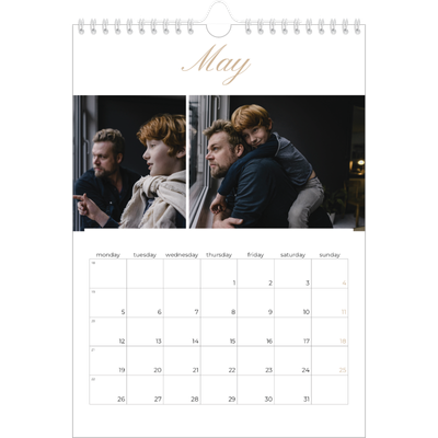 A4 Photo Calendar — Photo strip boxes [cover]