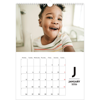 A3 Photo Calendar — Letter spotlight
