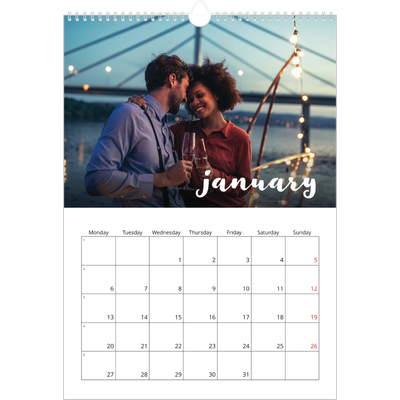 A3 photo calendars — Simple script [January]