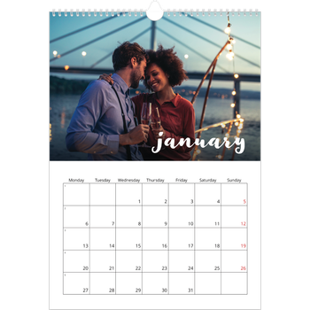 A3 Photo Calendar — Simple script