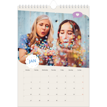 A4 Photo Calendar — Iconic birthday
