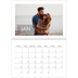 A4 Double Photo Calendar — Date box overlay [January]