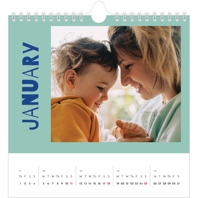 Square calendars  — Fun colourful you [January]