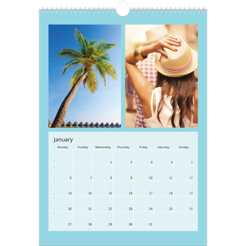 A3 Photo Calendar — Bright and bold