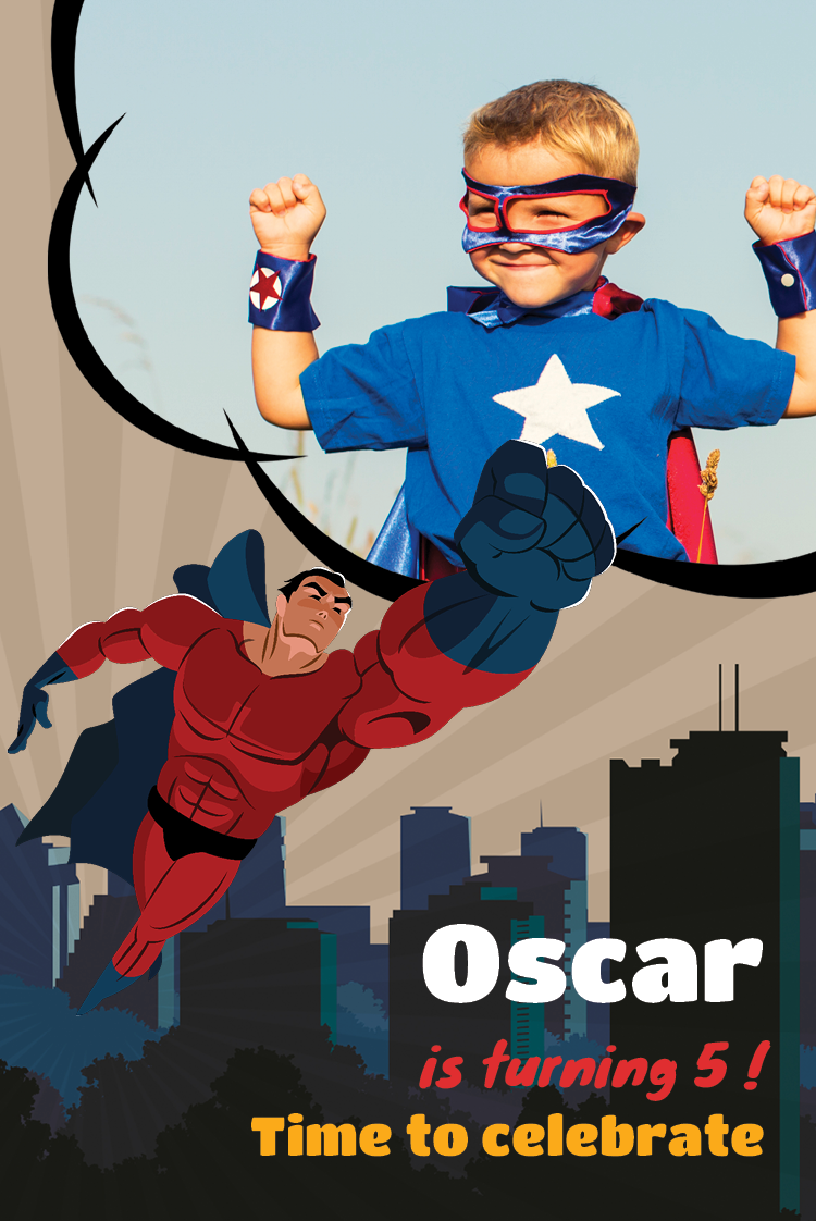 Invitations — Superhero