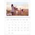 A4 Double Photo Calendar — Big month [April]