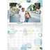 A4 Double Photo Calendar — Watercolour spots [January]