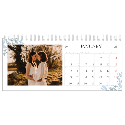 Desk calendars — Elegant floral [January]