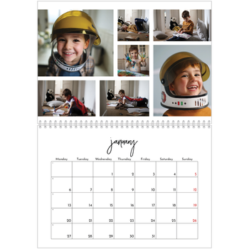 A4 Double Photo Calendar — Photo arrangements