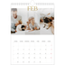 A4 Photo Calendar — Big gold text [February]