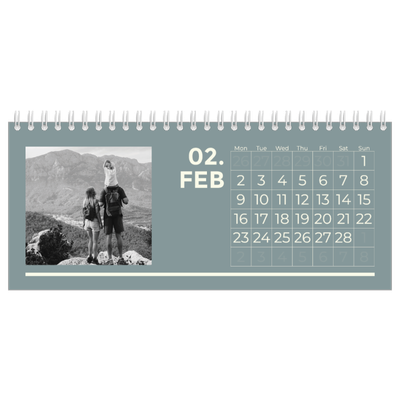 Desk calendars — Contemporary bold [February]