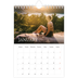A5 Photo Calendar — Simple serif [January]