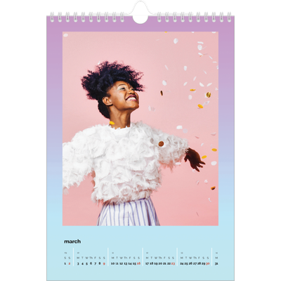 A4 Photo Calendar — Playful Pastel [March]