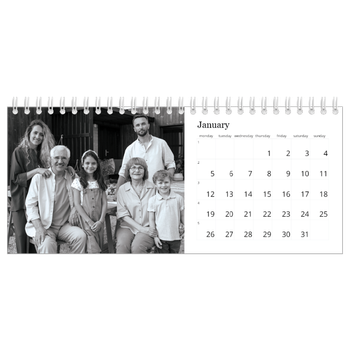 Desk Photo Calendar — Focus