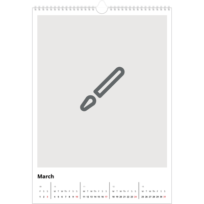 A3 photo calendars — Design your own calendar [March]