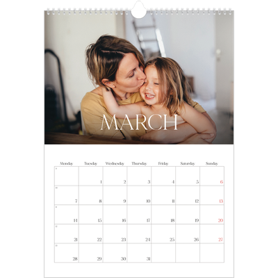 A3 photo calendars — Twelve big months [March]