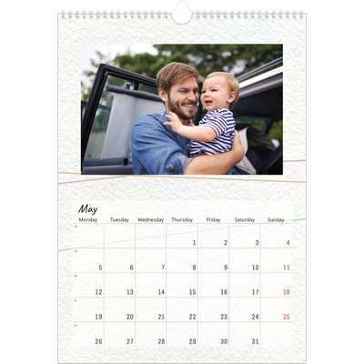 A3 photo calendars — Floral giftwrap [May]