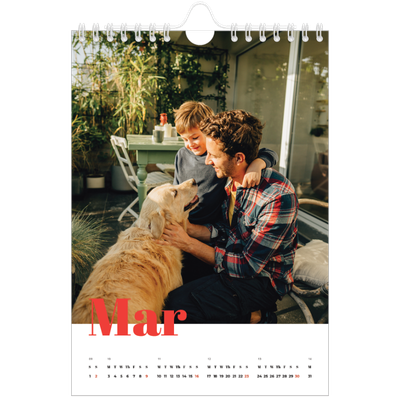A5 Photo Calendar — A bold year [March]