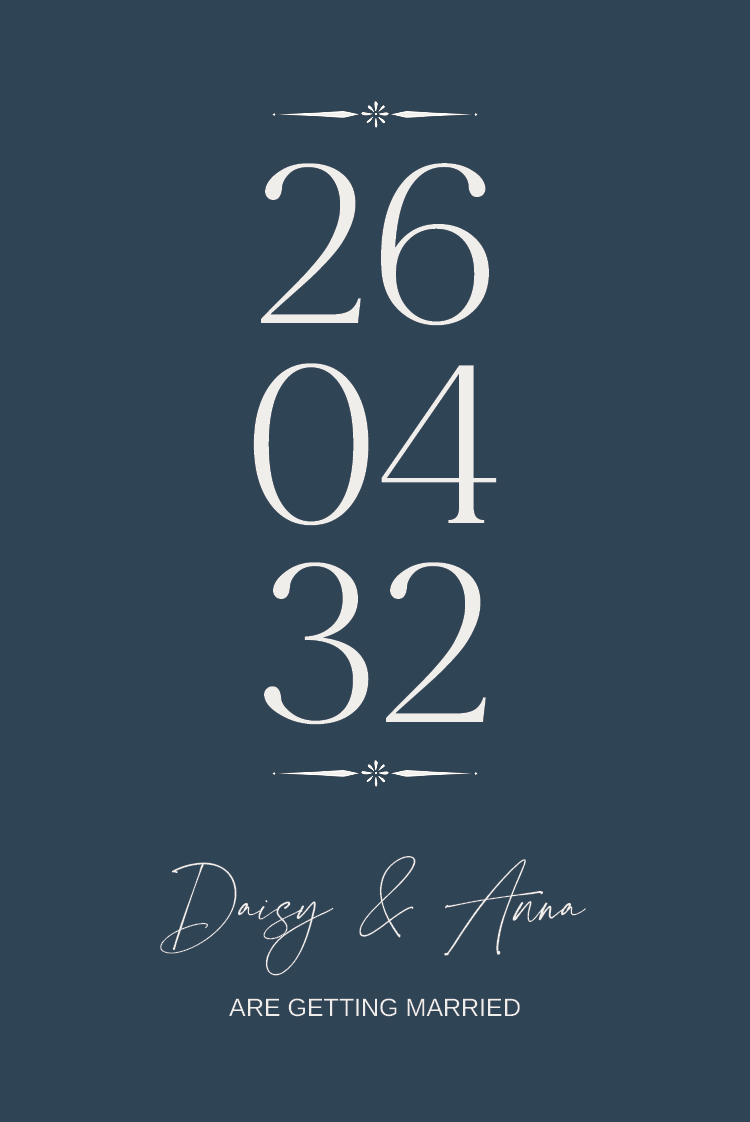 Invitations — Slate and serifs