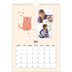 A4 Photo Calendar — Cat paws and doodles [April]