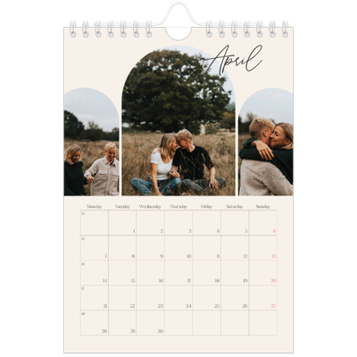 A5 Photo Calendar — Arch memories [April]