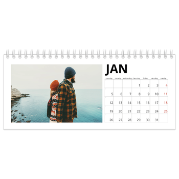 Desk Photo Calendar — White space