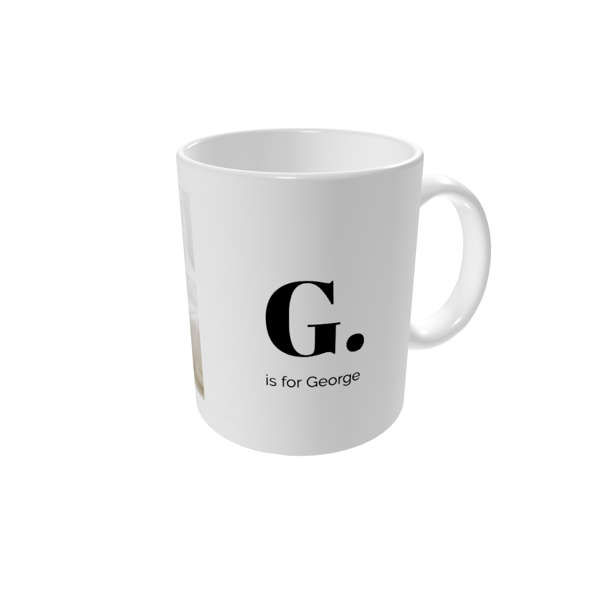Personalised mugs — Initial charm